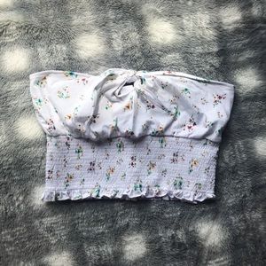 NWT PacSun flower tube top